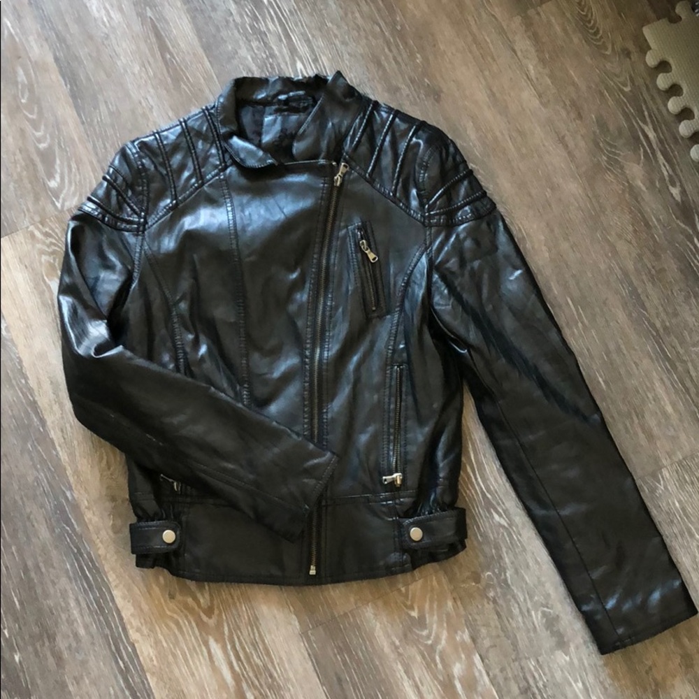 Sandro Ferrone Black Leather Jacket